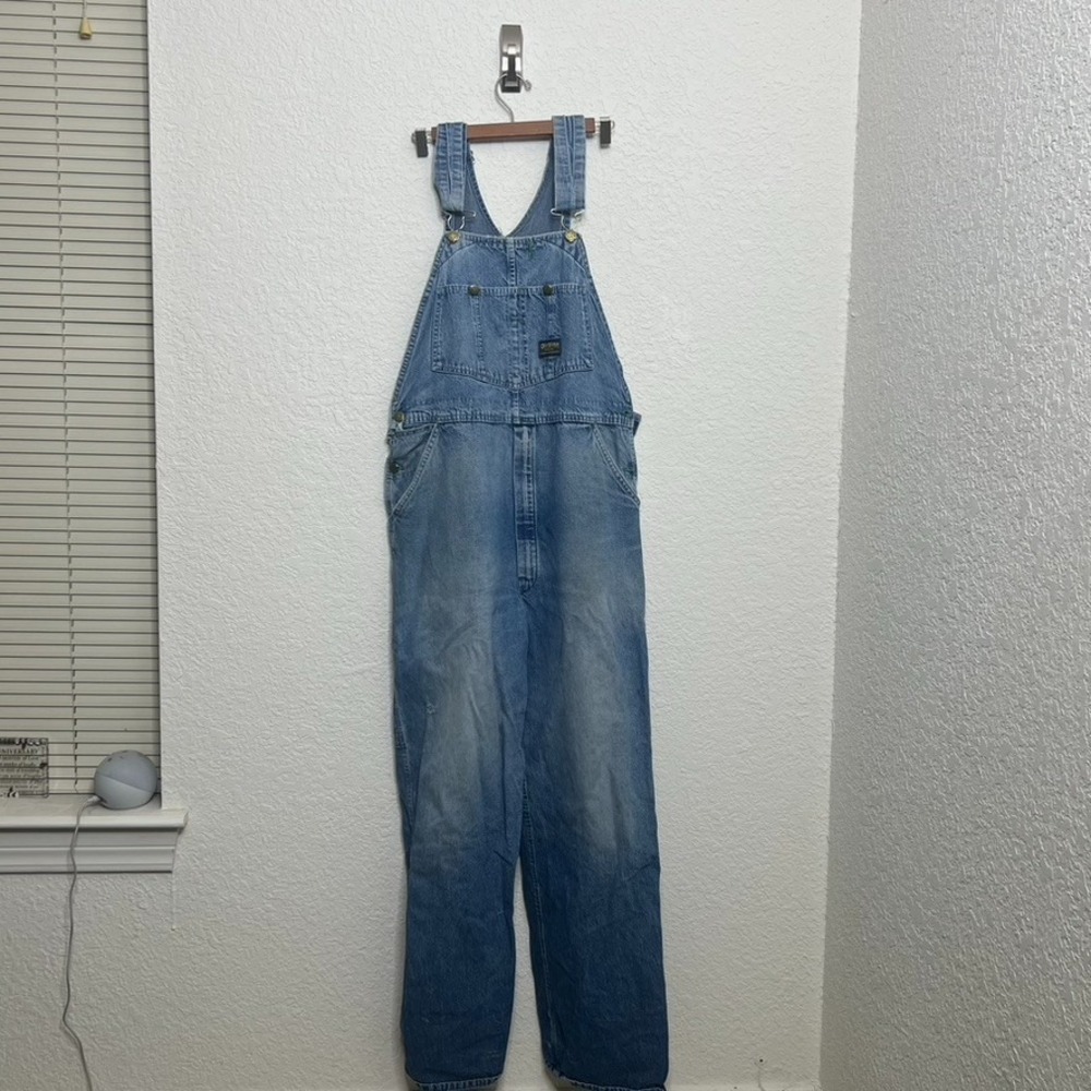 Vintage OshKosh B'Gosh Denim Overalls Union Made / Vestbak / Sanforized / USA - Picture 4 of 16